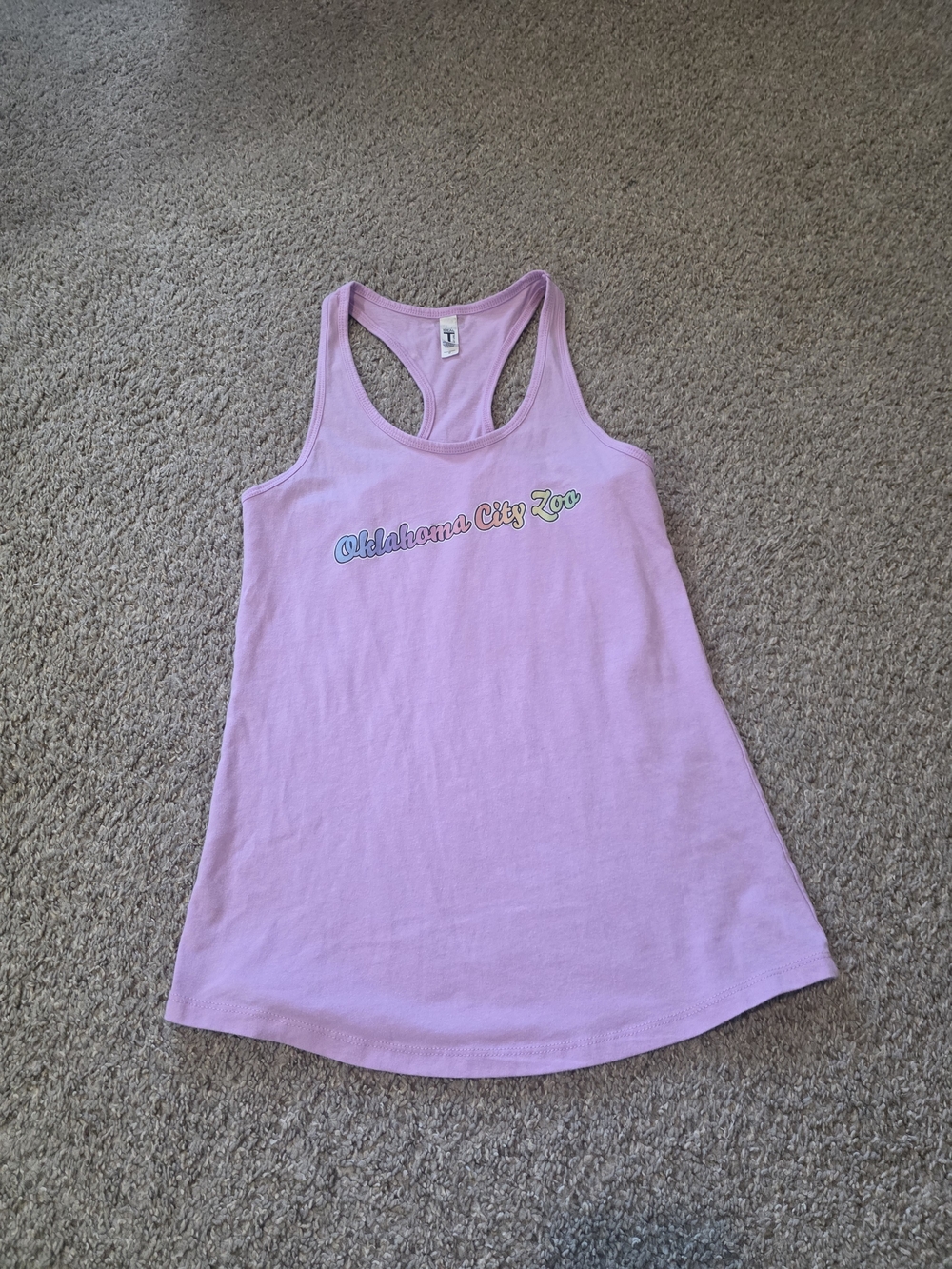 Oklahoma City Zoo Pink Racerback Tank Top